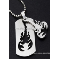 Scorpio hollow out Zodiac double dog tags for people